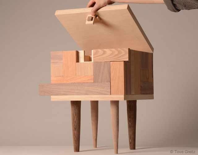 4o Hide stool by Tove Greitz