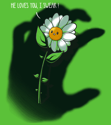 Daily Tee He loves you I swear tee shirt design by Wirdou 1 He loves you, I swear, t shirt design by Wirdou