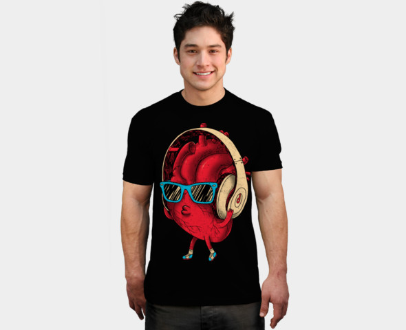 Daily Tee heartBEAT t shirt design by Dzeri29 1  heartBEAT t shirt design by Dzeri29