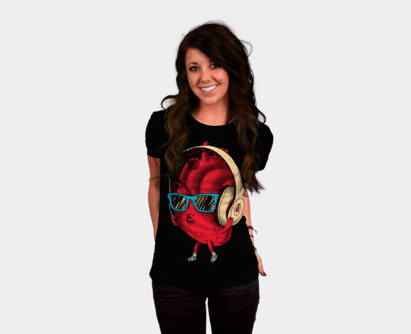 Daily Tee heartBEAT t shirt design by Dzeri29 2  heartBEAT t shirt design by Dzeri29