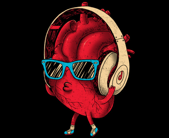 Daily Tee heartBEAT t shirt design by Dzeri29 heartBEAT by Dzeri29