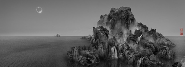 Digitally Assembled Fascinating Futuristic Megalopolises by Yang Yongliang Digitally Assembled Fascinating Futuristic Megalopolises by Yang Yongliang 13 @ GenCept 650x237 Digitally Assembled Fascinating Futuristic Megalopolises by Yang Yongliang