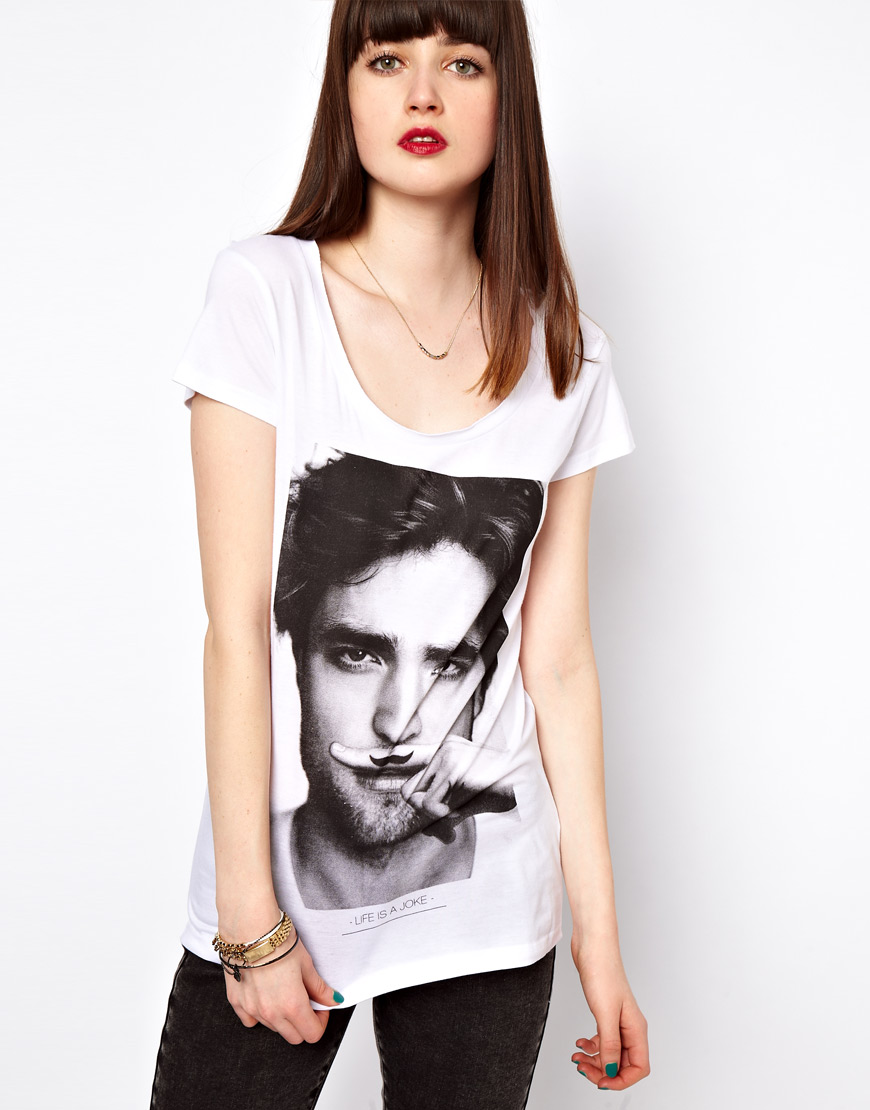 Eleven Paris Robert Pattinson Moustache T Shirt Robert Pattinson Moustache t shirt design by Eleven Paris