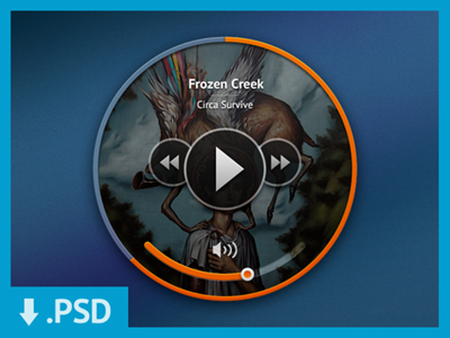 Mini Music Player 15 Absolutely Freebies PSD Files of 2013 for Designers