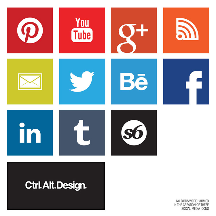 Modern Social Media buttons icons metro750 Ctrl Alt Design 001 Social Media Icons, Modern, Metro, Download by Ctrl Alt Design