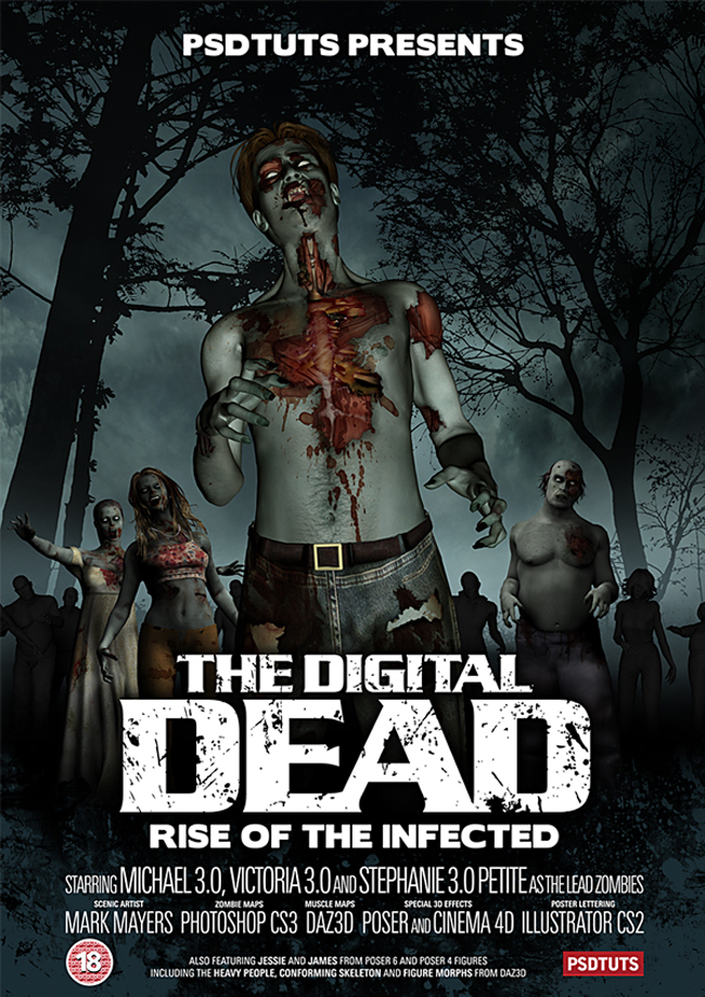 15 Adobe Photoshop Poster Tutorials New Premium Tutorial – How to Create a Horrific Zombie Poster 15 Adobe Photoshop Poster Tutorials