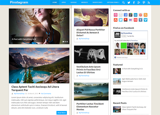 Pinstagram Responsive Magazine WordPress Theme Pinstagram Pinstagram Responsive Magazine WordPress Theme
