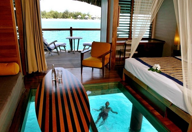 The Over The Water Bungalow at Le Meridien in Bora Bora The Most Beautiful Summer Resorts