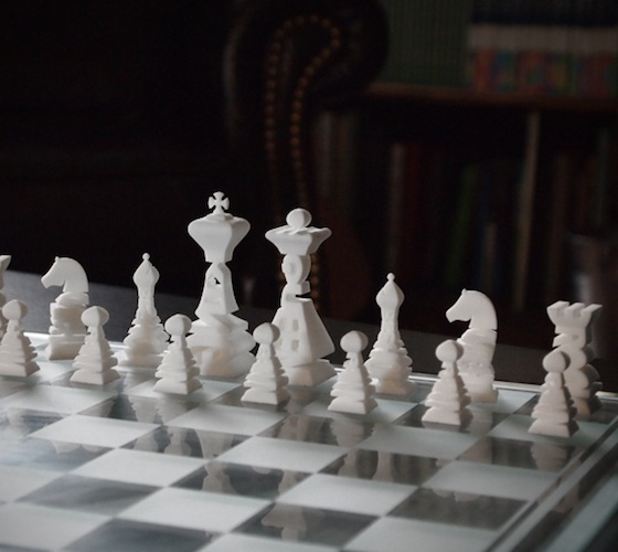 Typographical Chess Set Typographical Chess Set