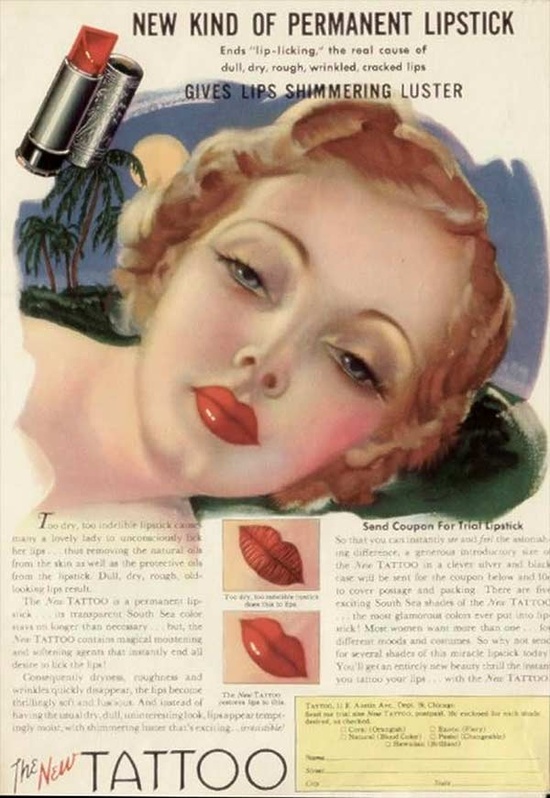 Vintage Lipstick Ads Vintage lipstick advertising 1 Vintage Lipstick Ads