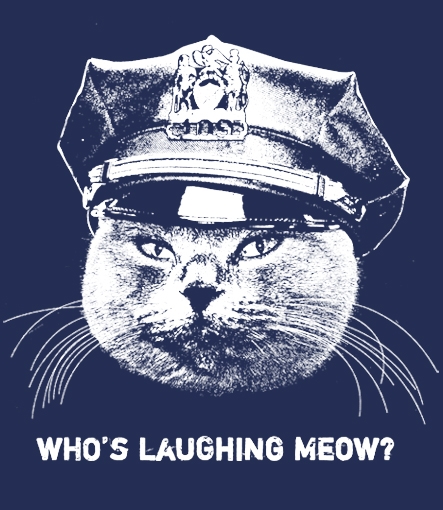 Whos Laughing Meow Custom tee design Who’s Laughing Meow t shirt design