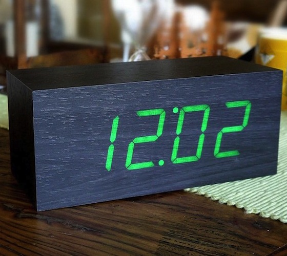 Wood Alarm Clock by Gingko Wood Alarm Clock by Gingko Wood Alarm Clock by Gingko