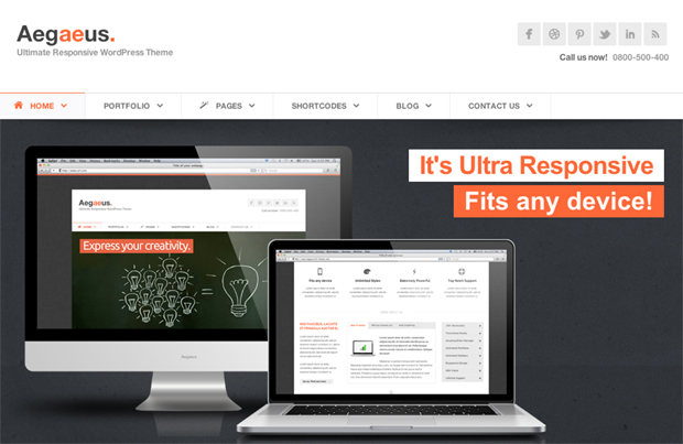aegaeus1 22 Best Responsive WordPress Themes