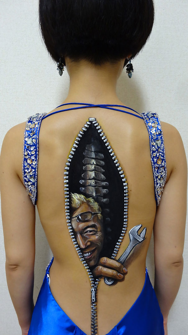 Creepy Paintings on Human Body creepy paintings on human body 2 Creepy Paintings on Human Body