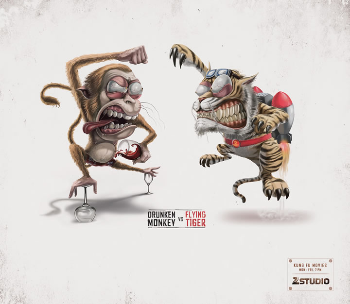 drunken monkey 101+ design and creative ads of March 2013