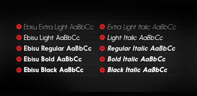 ebisu 2 95% OFF EBISU FONT FAMILY
