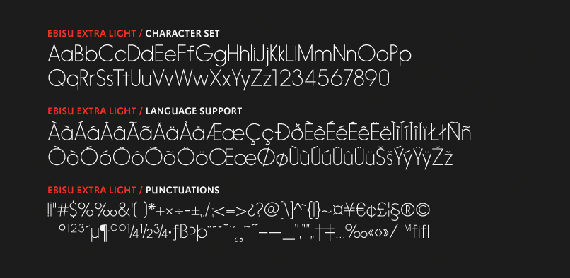 ebisu 7 95% OFF EBISU FONT FAMILY