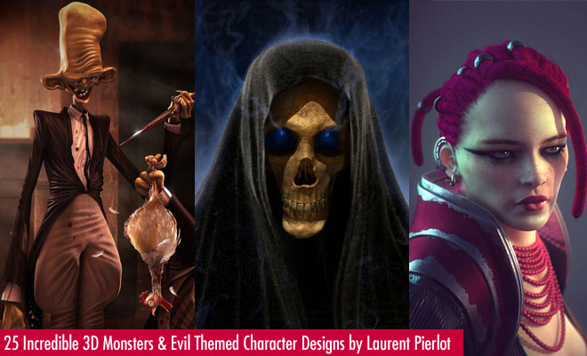 25 Incredible 3D Monsters and Evil Themed Character Designs by Laurent Pierlot f200 25 Incredible 3D Monsters and Evil Themed Character Designs by Laurent Pierlot