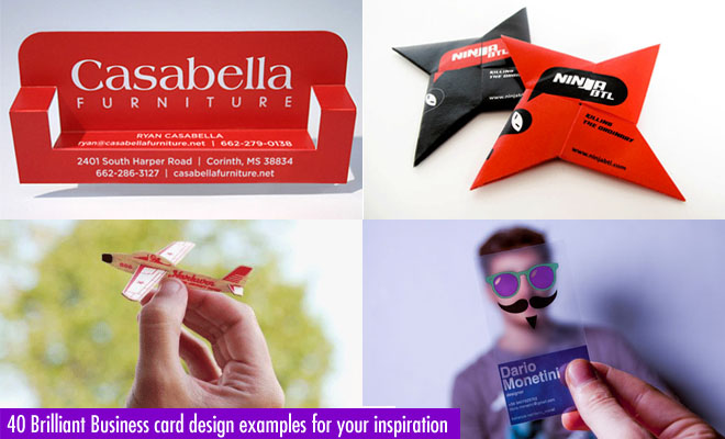 40 Brilliant Business card design examples for your inspiration ...