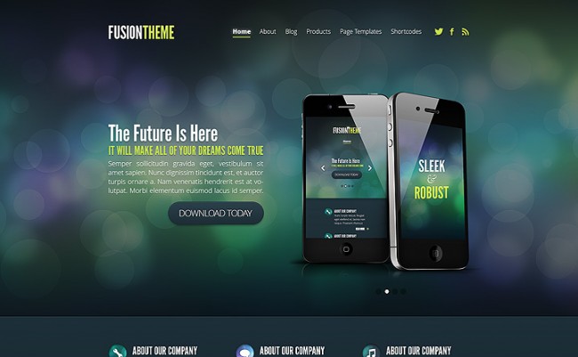 fusion theme1 650x401 Fusion WordPress Theme