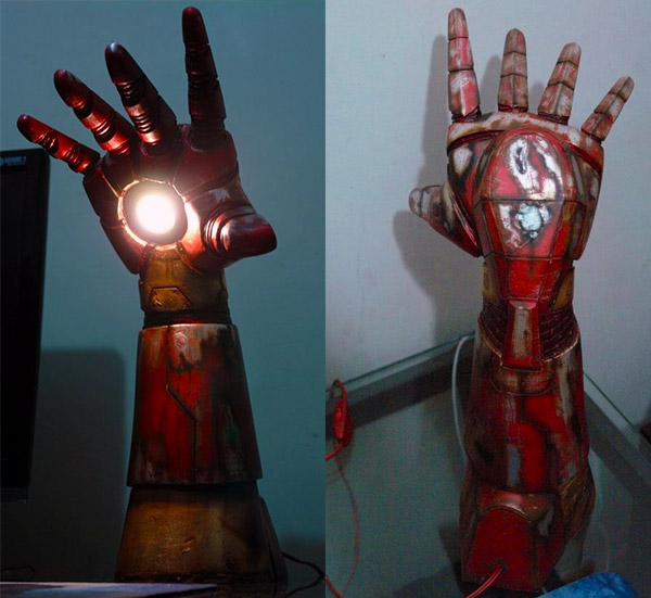 Iron Man Hand Repulsor Desktop Lamp iron man hand repulsor lamp 1 Iron Man Hand Repulsor Desktop Lamp