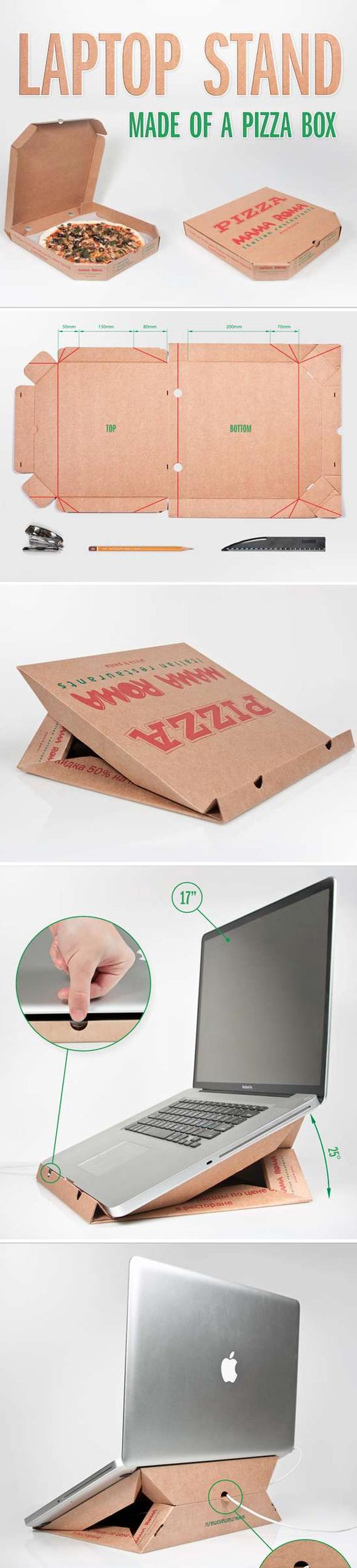 The Pizza Box Laptop Stand by Ilya Andreev laptop stand pizzza box The Pizza Box Laptop Stand by Ilya Andreev