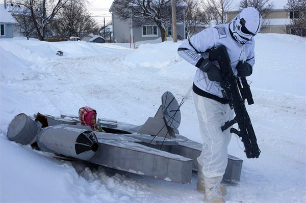 Custom Millennium Falcon Sled millennium falcon sled 1 Custom Millennium Falcon Sled