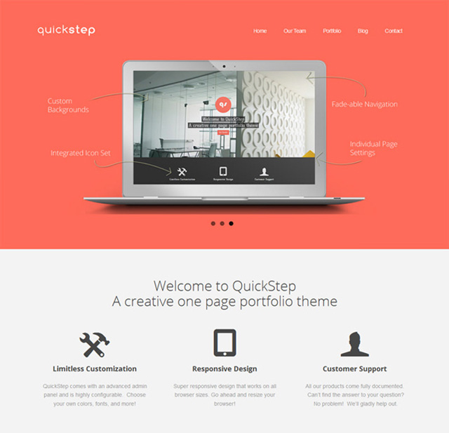 quickstep1 Parallax Scrolling: Plug ins and WordPress Themes