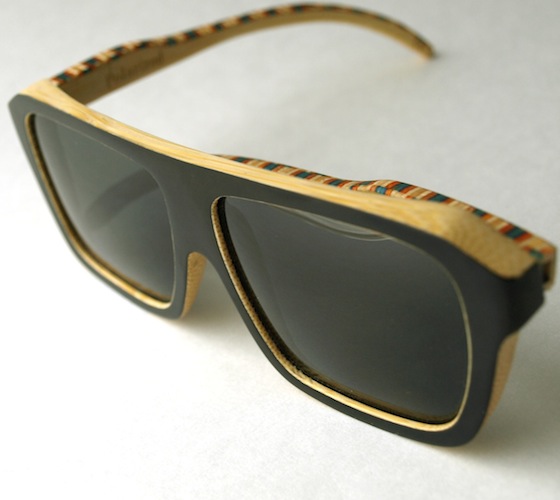 Skateboard Glasses recycled wood sunglasses Skateboard Glasses