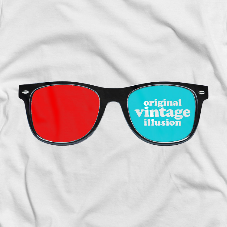 vintage icons 02 3D glasses 3D glasses t shirt. Vintage icons collection
