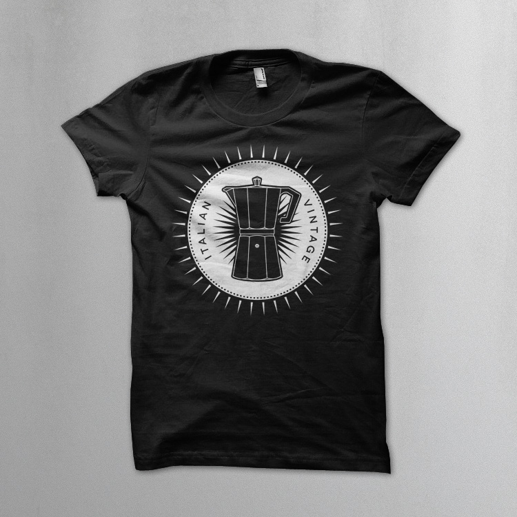 vintage icons 03 moka pot tee Moka pot t shirt. Vintage icons collection