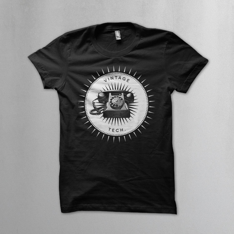 vintage icons 04 phone tee Phone t shirt. Vintage icons collection