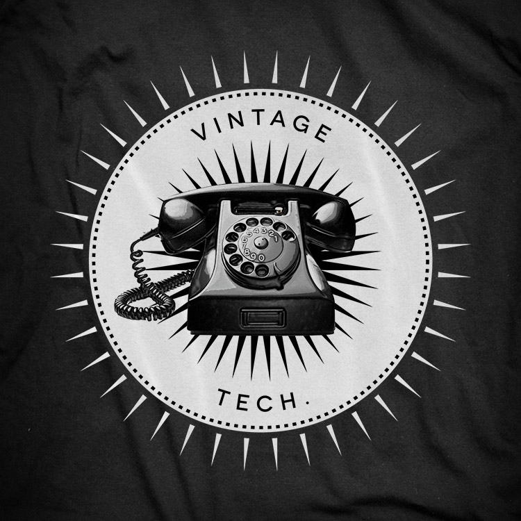vintage icons 04 phone Phone t shirt. Vintage icons collection