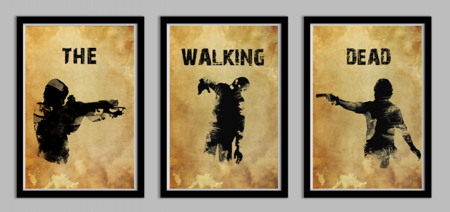 The Walking Dead Poster Set by Lynx Collection walkingdeadtrio 650x306 The Walking Dead Poster Set by Lynx Collection