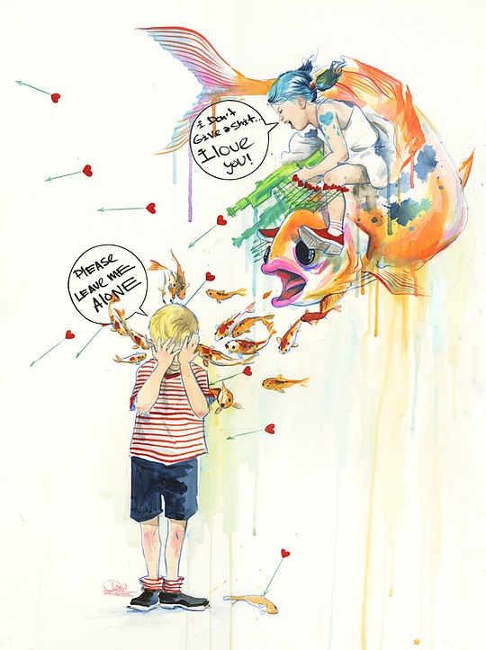 002 watercolor art lorazombie Watercolor Art by Lora Zombie
