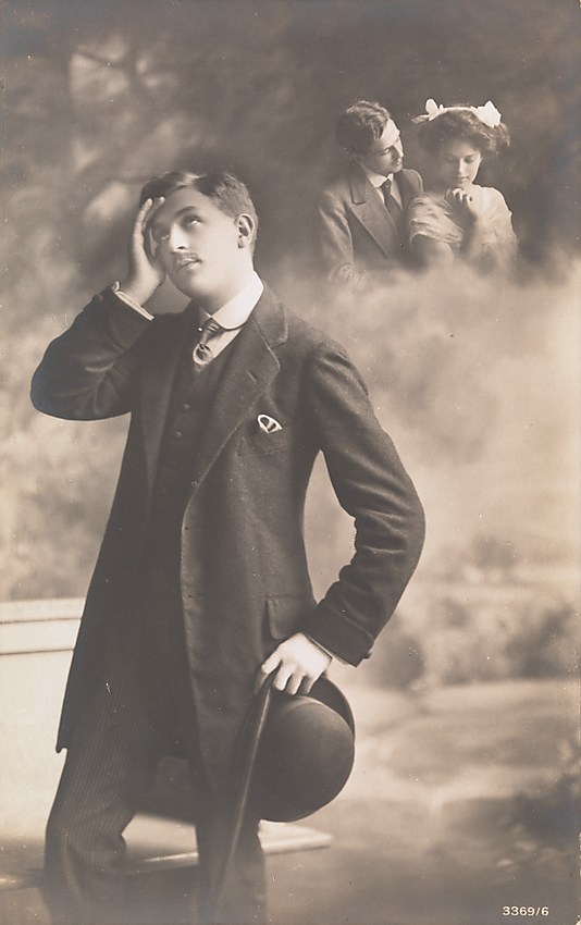 06 Man Daydreaming about Love 1910s Faking It: Manipulated Photography Before Photoshop