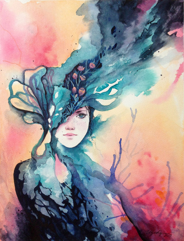 50 Mind Blowing Watercolor Paintings 1 Watercolor Painting by adelenta 50 Mind Blowing Watercolor Paintings