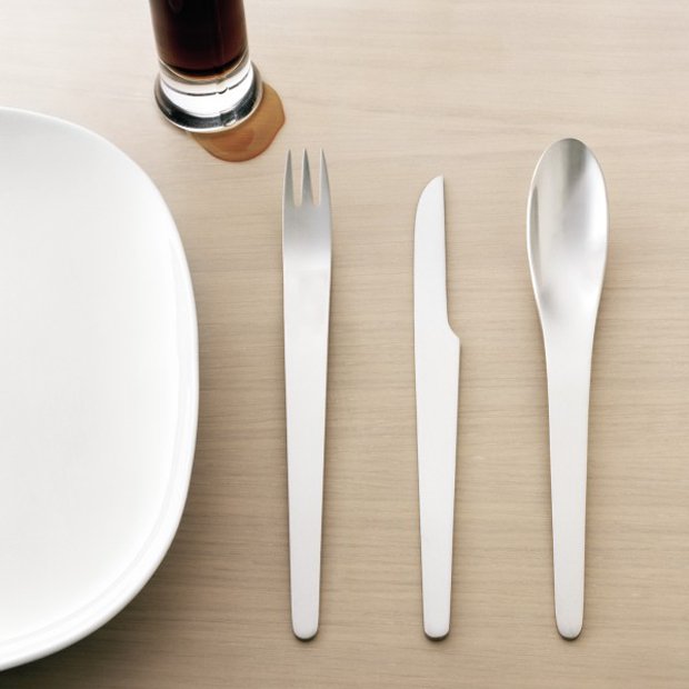 Matte Stainless Flatware by Arne Jacobsen 260807773 706fe27c71d111 Matte Stainless Flatware by Arne Jacobsen