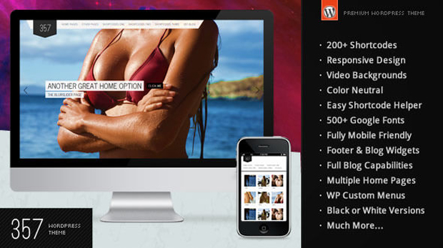 357 wp theme 357 Responsive WordPress Theme