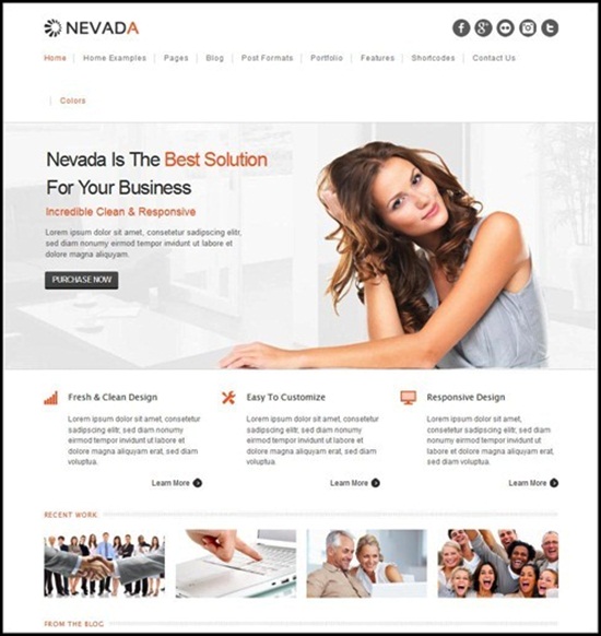 4 Nevada1 Very Simple And New WordPress Themes To Try in 2013.