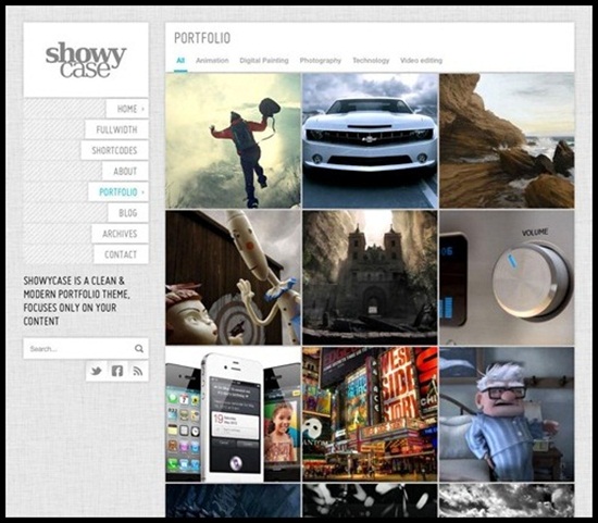 WordPress Gallery Themes (2013 Collection) 8 ShowyCase1 WordPress Gallery Themes (2013 Collection)