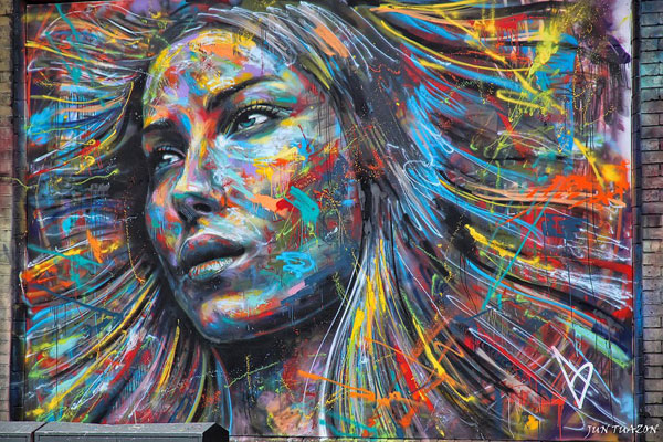 Amazing graffiti Street Art painting by David Walker in London England Amazing Street Art Paintings Collection