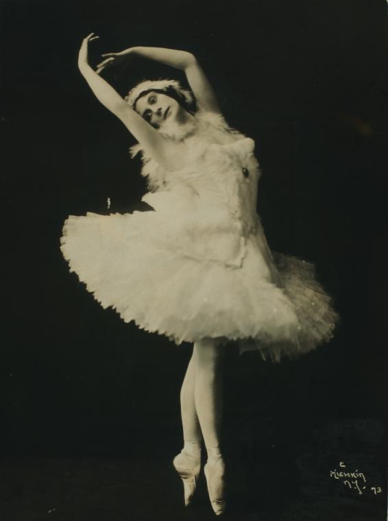 Anna Pavlova costumed as The dying swan 1 Anna Pavlova in costume for The Dying Swan, c.1910s