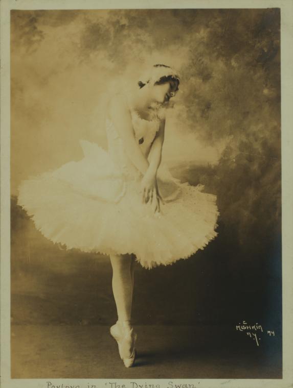 Anna Pavlova costumed as The dying swan 4 Anna Pavlova in costume for The Dying Swan, c.1910s
