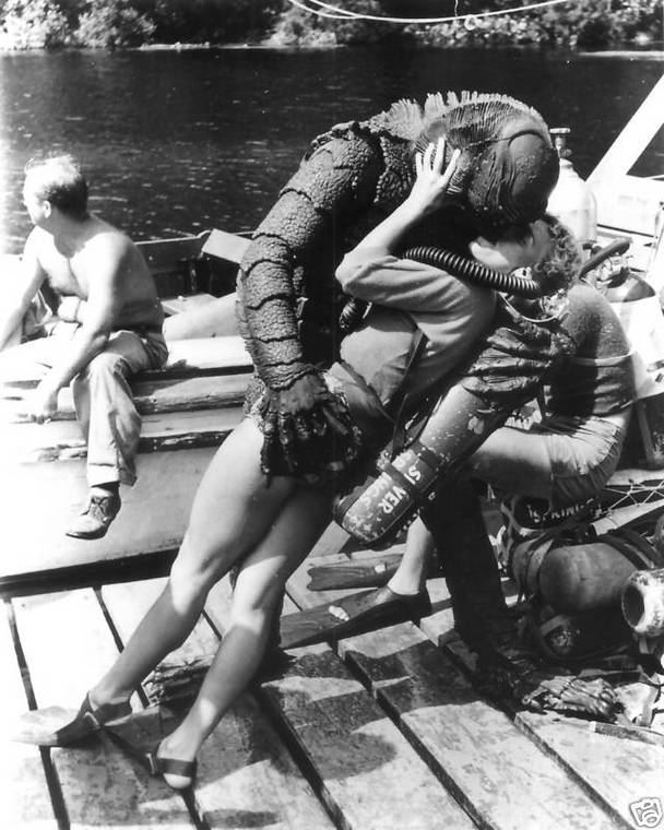 Behind the scenes of “Creature From the Black Lagoon” 1954 2 Behind the scenes of “Creature From the Black Lagoon”, 1954