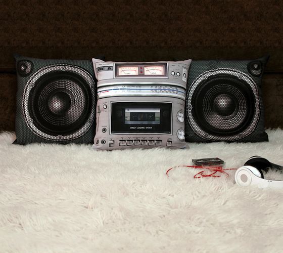 Boombox Pillow Set Boombox Pillow Set by Meninos Boombox Pillow Set