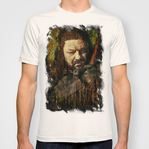 Ned Stark t shirt design by Sirenphotos Daily Tee Ned Stark t shirt design by Sirenphotos front1 Ned Stark t shirt design by Sirenphotos