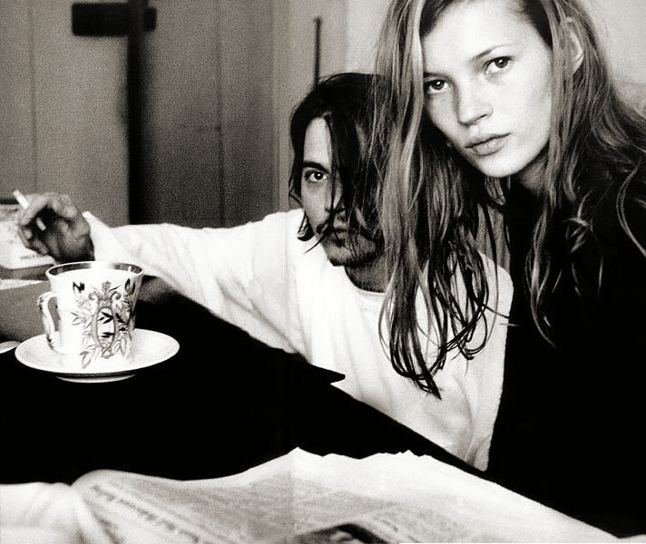 Kate Moss x Johnny Depp Francois marie banier johnny depp kate moss 1994 Kate Moss x Johnny Depp