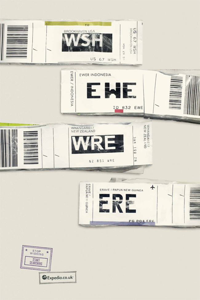 GeniuslyThoughtPrintCampaignUsingAirportIATACodes3 Ingeniously Thought Print Campaign Using Airport IATA Codes