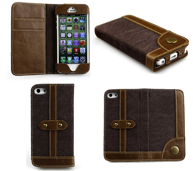 Buffalo Hide Leather Wallet Folio Case for iPhone 5 Genuine Buffalo Hide Leather Wallet Folio Case for iPhone 51 Buffalo Hide Leather Wallet Folio Case for iPhone 5